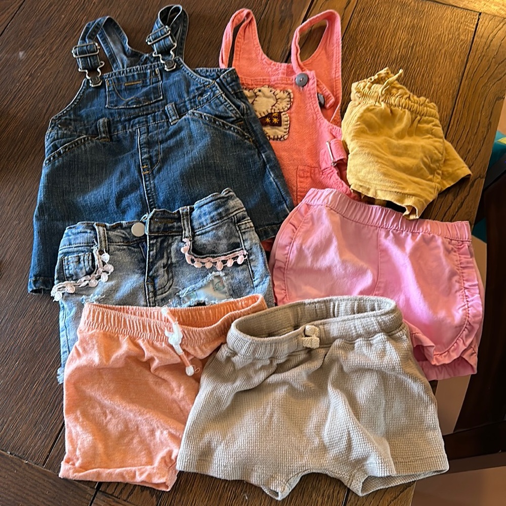 Little girl shorts and overall/dress